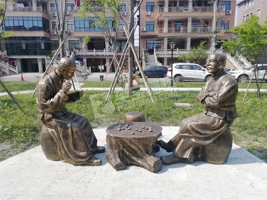 市政園林景觀小品玻璃鋼仿黃銅玻璃鋼仿鑄銅人物雕塑圓雕雕設(shè)計定制